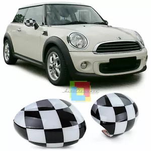 MINI R55 R56 R57 R58 R59 R60 COVER CALOTTE SPECCHIO BANDIERA 3M ADESIVE - Imagen 1 de 4