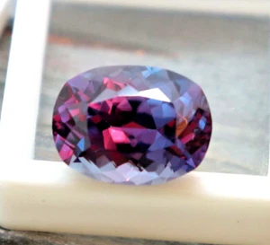 AAA Quality Cushion Cut Alexandrite Mined Stone 10ct Certified Multi Color Stone - Picture 1 of 7