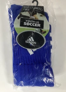 Adidas Soccer Socks 1 Pair Size Youth LG Copa Shoe 3 -9 Royal Blue Climalite NEW - Picture 1 of 3