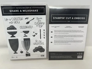 Stampin’ Up! Share a Milkshake Stempel und Stanzen Konvolut Valentinstag Eistüte - Bild 1 von 5