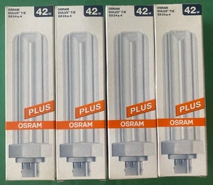 OSRAM PLUS DULUX 42W/830 3200Lm T/E GX24q-4 Cool White 4 PACK BRAND NEW - Picture 1 of 4