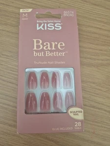 Kiss False Nails Bare Bit Better Medium - Picture 1 of 2
