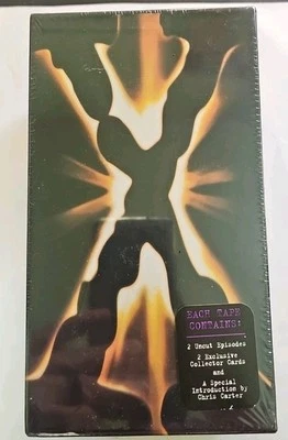 The X-Files VHS 3-Tape Set SEALED Watermark Collector Cards Hype Fox Video VTG  - Image 1 of 4