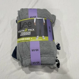 LEE YOUTH 2 PACK RUGGED KNEE JOGGERS Size: XS ( 5/6 ) - Picture 1 of 4