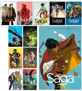 Saga 1-12  Set | Brian K. Vaughn | Fiona Staples | Cross Cult | Neu | - Bild 1 von 12