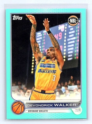 Devondrick Walker 2022-23 Topps NBL #14 Aqua #/199 - Image 1 of 2