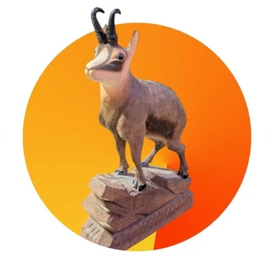 Gamuza suiza tallada en la Selva Negra - E. Schmocker AG Lucerna -... Foto 1 de 4