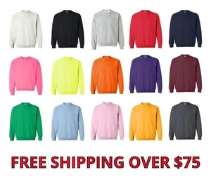 Gildan Heavy Blend Crewneck Sweatshirt 18000 S-5XL NEW 50/50 cotton polyester - Picture 1 of 33