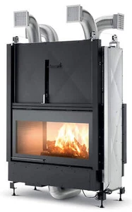 Palazzetti WT 16:9B V13 doppelseitiger Kamin mit belüftetem kanalisiertem Holz 13,5 kW - Bild 1 von 4