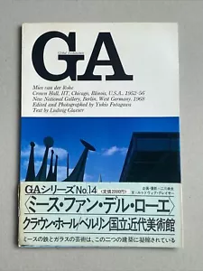 GA Global Architecture Book Mies van der Rohe Nationalgalerie IIT Yukio Futagawa - Picture 1 of 9