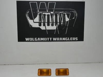 Par de luces de señal de giro 97-2006 para Jeep Wrangler (TJ) lentes de plástico izquierda y derecha CC 31 Foto 1 de 4