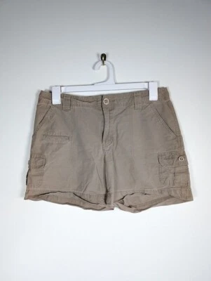 Shorts de carga Cabelas feminino cáqui tamanho 10 caminhada ao ar livre verão viagem Gorpcore - Imagem 1 de 4