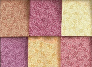 Quilting Treasures ~ 6 FQs Harmony Leaf Autumn Mix ~ 100% Cotton Quilt Fabric - Picture 1 of 1