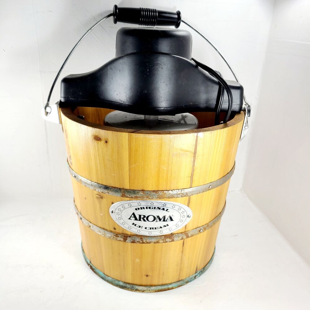 Aroma Original Electric Traditional Ice Cream Maker Freezer 4Qt