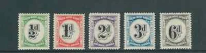 SOUTH WEST AFRICA 1931 POSTAGE DUES (Scott J86-J90) VF MH - Picture 1 of 1