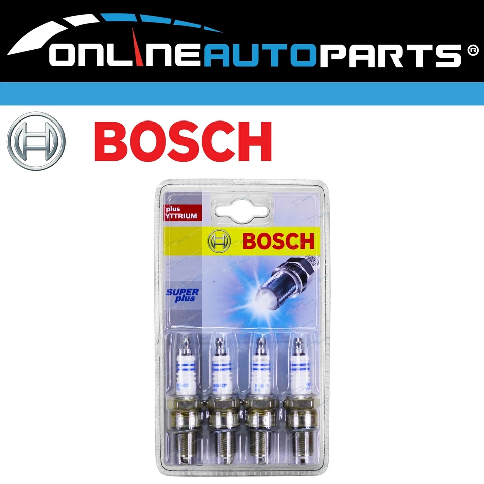 Bosch Spark Plug Set Peugeot 405 1.9L 1989~1993 4cyl 1905cc Engine - Image 1 of 1