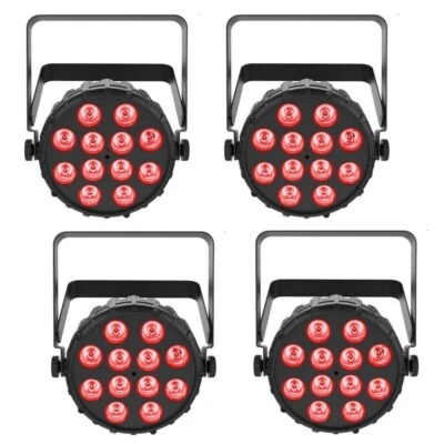 CHAUVET SLIMPAR Q12BTILS 4-PACK Bluetooth ILS Wireless 12-Quad Color RGBA LEDs - Image 1 of 4