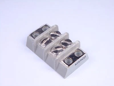 37TB2F Marco Terminal Block Dual Row 2 Position 3/8" 37TB02F AA59125/01-37TB02F - Image 1 of 2