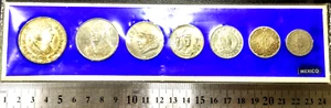 MEXICO ESTADOS UNIDOS MEXICANOS COIN 7 Sets, 1910~, Silver & Nickel Coins - Picture 1 of 5