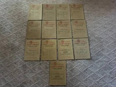 1883 The Continent Weekly Magazine 13 Issue Set Ads Illustrations Tourgee Vtg - Image 1 of 4