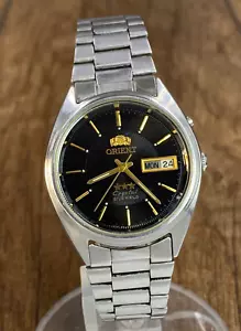Orient Crystal 3 Stars Dlack Dial Vintage Automatik 21 Jewels Japan Herrenuhr - Bild 1 von 23