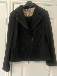 BNWT Betty Barclay Black Jacket With Subtle Snakeskin Detail - Picture 1 of 6