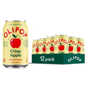 Prebiotic Soda, Crisp Apple, 12 fl oz, 12 Pack, Refrigerated - Picture 1 of 6