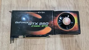 EVGA GeForce Nvidia GTX 260 1gb (896mb) GPU Graphics Light Video Gaming Card - Picture 1 of 12