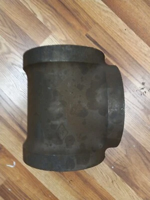 6" TEE Hierro Fundido Roscado Clase 125 BANDERA MFG - 100% HECHO EN EE. UU. - NUEVO de fábrica Foto 1 de 4