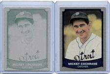 1/1 MICKEY COCHRANE 1989 PACIFIC LEGENDS PRINTING PLATE DETROIT TIGERS VINTAGE