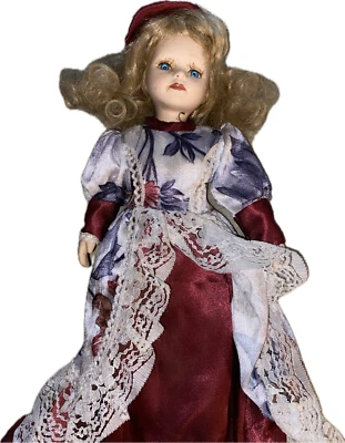 Ashley Belle Keepsakes Genuine Porcelain Collector Doll 15" - Image 1 of 4
