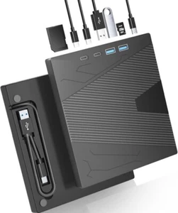 External CD/DVD Drive for Laptop, 7 in 1 Portable CD/DVD Drives +/-RW Drive - Picture 1 of 7