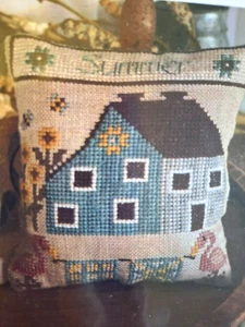 Summer - Seasonal Saltbox House Series - Cross Stitch Chart - Picture 1 of 2