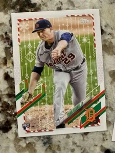 2021 TOPPS HOLIDAY EDITION ROOKIE CARD #HW218 DETROIT TIGERS TARIK SKUBAL - Picture 1 of 1