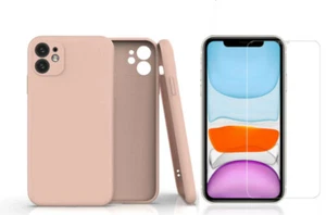 Coque Silicone Pour iPhone 12 / iPhone 12 Pro Couleur Rose Protection Objectif - Photo 1 sur 2