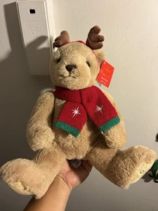 Godiva Brown Limited Edition Plüsch Rentier Bär Holiday 2021 Neu mit Etikett - Bild 1 von 7