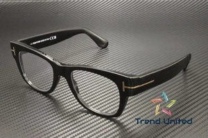 Tom Ford FT5040 B 001 Plastic Shiny Black 52 mm Men's Eyeglasses - Picture 1 of 11