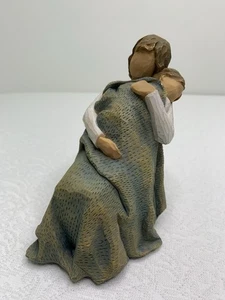 Willow Tree The Quilt geformte handbemalte Figur. Mutter & Kind Schaukelstuhl - Bild 1 von 5