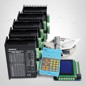 CNC Kit Professional 5 Axis With Keypad Display & EMA2-080D72 Stepper Drivers - Picture 1 of 10