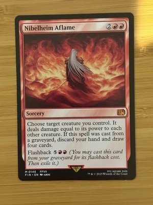 Nibelheim Aflame Final Fantasy Regular 0146 Mythic Magic The Gathering NM - Image 1 of 2