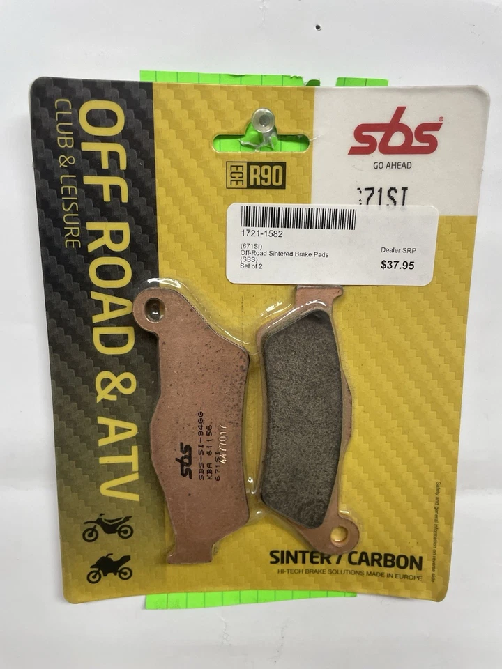 Pastillas de freno sinterizadas todoterreno SBS SI delanteras/traseras gas KTM Husqvarna ver equipamiento Foto 1 de 2