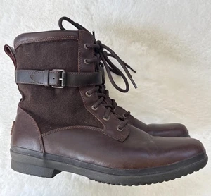 UGG Damen 11 Kesey Chestnut Braun Leder Wasserdicht Stiefel 1005264 Sherpa - Bild 1 von 8