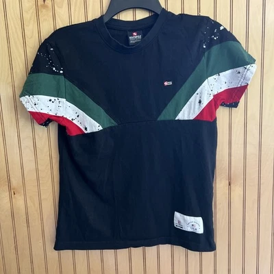 Camiseta Polo Sur Auténtica Colección Manga Corta Negra Verde Mediana 10-12 Foto 1 de 4