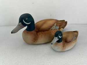 Set of Vintage 1983 10" and 7" Blue Winged Teal Andrea By Sadek Duck Decoys - Picture 1 of 14