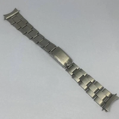 VINTAGE ROLEX RIVETED BRACELET 1966 END LINKS 19MM  GOOD CONDITION - Image 1 of 4