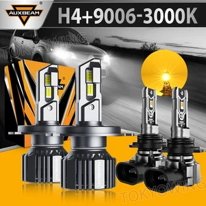 For Mitsubishi Montero 2001-2006 AUXBEAM LED Headlight 6500K + Fog Lights 3000K - Picture 1 of 12