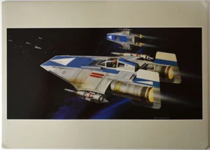Star Wars ROTJ REBEL A-WING FIGHTERS CONCEPTO IMPRESIÓN McQuarrie 1983 Jedi - Imagen 1 de 1