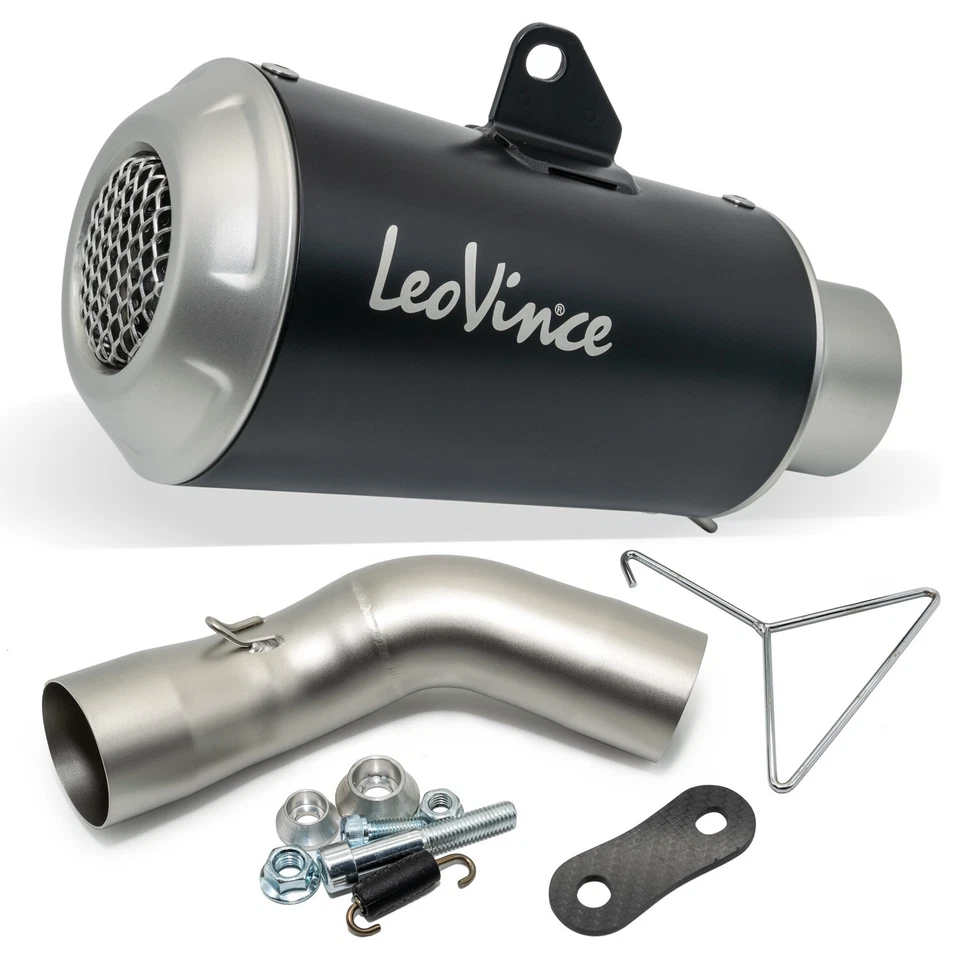 15239b - silenciador escape Leovince Lv-10 negro Kawasaki Z 900 2020