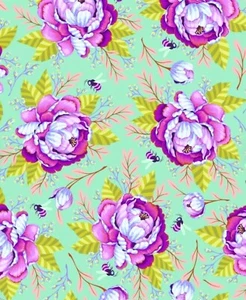 Tula Pink Moon Garden KABLOOM Dusk by Fat Quarter - Picture 1 of 1