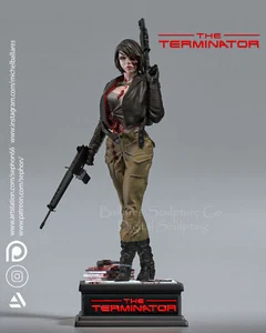 Terminator Girl Sculpture(500mm)/3D Printed/Unpainted/Unassembled/Creative Geek - Picture 1 of 12